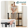 Barriere de securite a pression sans percage Largeur 88-96cm Metal noir - voonot.com