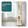 Arbre a chat 155cm multi niveaux Griffoir et niche Beige - voonot.com