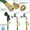 Tuyau d’Arrosage Extensible 15m Renforce avec Accessoires vert - voonot.com