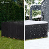 Housse salon de jardin bache de protection 420D 250x250x73cm noire - voonot.com
