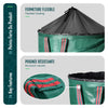 Lot de 3 Sac de Jardin Pop up 100L en Polyéthylène avec Poignées - voonot.com
