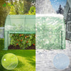 Serre de jardin hivernage murale adossee avec bache PE 300x100x180cm vert - voonot.com