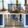 Barriere de securite cheminee pliable 3.75M 6 panneaux noir - voonot.com