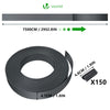 Kit de lamelles occultantes PVC brise vue 75m x 4.7cm avec 150 clips Gris - voonot.com