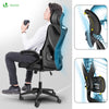Fauteuil de Bureau Ergonomique pivotant avec appui tête et dossier toile respirant Noir - voonot.com