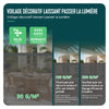 Brise vue occultant en HDPE 90g/m² 1.8x20m avec attaches de fixation gris - voonot.com