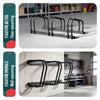 Ratelier range velo acier mural et sol 3 vélos Noir - voonot.com