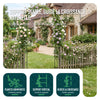 Lot de 4 Arche de jardin pour plantes grimpantes 140x37x240cm en metal Noir - voonot.com