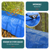 Bâche de Protection en Polyéthylène resistant et impermeable 180g/m² bleu 6x8m - voonot.com