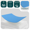 Marche pied antiderapant salle de bain empilable 43x33x11cm PP EVA bleu - voonot.com