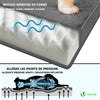 Matelas panier pour chien avec tapis gel rafraichissant amovible 115x80cm - voonot.com