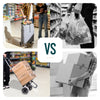 Chariot de courses 2 roues pliable 59L gris - voonot.com