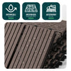 Lot de 16 dalles clipsables exterieures 30x30cm en Composite WPC Marron - voonot.com