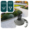 Bordure de jardin plastique flexible 20m avec piquets gris - voonot.com