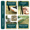 Kit cloture filet a poules PE avec piquets 12m vert - voonot.com