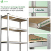 Lot de 2 etageres de rangement renforcees charge extra lourde 5 niveaux 180x90x40cm - voonot.com