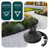 Bordure de jardin PE flexible 40m avec piquets noir