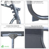 Transat pare soleil Lot de 2 pcs Gris - voonot.com