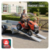 Rampe de chargement pliable Lot de 2 pcs en acier galvanise 160cm - voonot.com