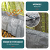 Bâche de Protection en Polyéthylène resistant et impermeable 180g/m² gris et noir 6x8m - voonot.com