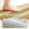 Lot de 2 Tapis de Bain Antidérapant chenille microfibre 60x90cm beige - voonot.com