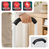 Marche pied en acier avec barre d’appui plateforme antiderapante 38x26cm blanc - voonot.com