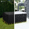 Housse salon de jardin bache de protection 420D 242x162x73cm noire - voonot.com
