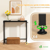 Console table style industriel en metal et MDF 75x24x75 cm Noir - voonot.com