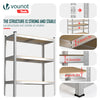 Etagères de rangement charge lourde robuste à 5 niveaux 90x40x180cm - voonot.com