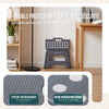 Tabouret pliant antiderapant 32x25x22 cm plastique gris - voonot.com
