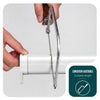 Store moustiquaire pour fenetre enroulable et recoupable en pvc L150 x H160 cm Blanc - voonot.com