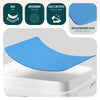 Marche pied antiderapant salle de bain empilable 50x40x10cm PP EVA bleu - voonot.com