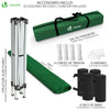 Tonnelle de jardin 3x3m pliable verte avec sac de transport - voonot.com