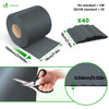 Brise vue occultant PVC 450g/m2 19cm x 70m Anthracite - voonot.com