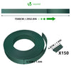 Kit de lamelles occultantes PVC brise vue 75m x 4.7cm avec 150 clips Vert - voonot.com