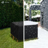 Housse salon de jardin bache de protection 420D 135x135x73cm noire - voonot.com