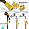 Tuyau d’Arrosage Extensible 15m Renforce avec Accessoires orange - voonot.com