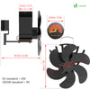 Ventilateur poele bois 6 lames avec thermometre - voonot.com