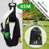 Tuyau d’Arrosage Extensible 45m Renforce avec Accessoires noir - voonot.com