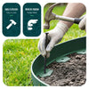 Bordure de jardin PE flexible 20m avec piquets vert
