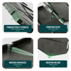 Lot de 175 pcs Bordure de jardin imitation pierre facile a installer 26.7m gris - voonot.com
