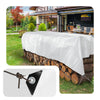 Bâche de Protection en Polyéthylène resistant et impermeable 180g/m² blanche 6x8m - voonot.com