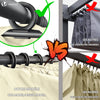 Pergola retractable 3x3m en metal et toile Polyester haute densite 180g/m2 beige - voonot.com