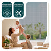Store moustiquaire pour fenetre enroulable et recoupable en pvc L130 x H160 cm Blanc - voonot.com