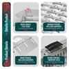 Rampe de chargement pliable  Lot de 2 pcs en acier galvanise 180cm - voonot.com