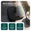 Pied de parasol sable et eau pour mat 38/48mm 22L HDPE noir - voonot.com