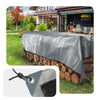 Bâche de Protection en Polyéthylène resistant et impermeable 180g/m² gris et noir 6x8m - voonot.com