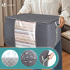 Lot de 9 sac de rangement sous vide Non Tisse XXL gris - voonot.com