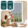 Store moustiquaire pour fenetre enroulable et recoupable en pvc L80 x H130 cm Blanc - voonot.com