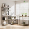 Lot de 2 etageres de rangement renforcees charge extra lourde 5 niveaux 180x90x40cm - voonot.com